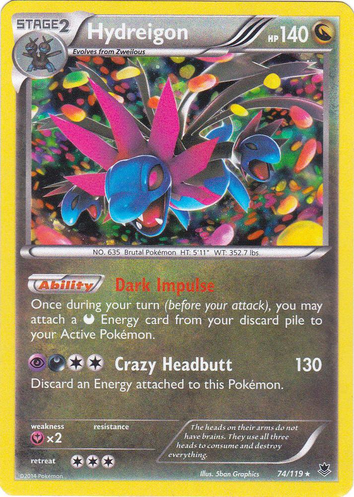 Hydreigon - 074/119 (Cosmos Holo)