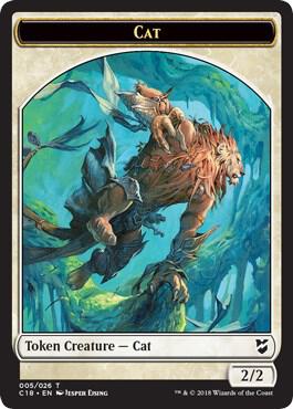 Cat // Soldier Double-Sided Token