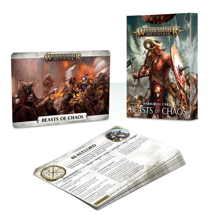 Warhammer: Age of Sigmar - Warscroll Cards: Beasts of Chaos