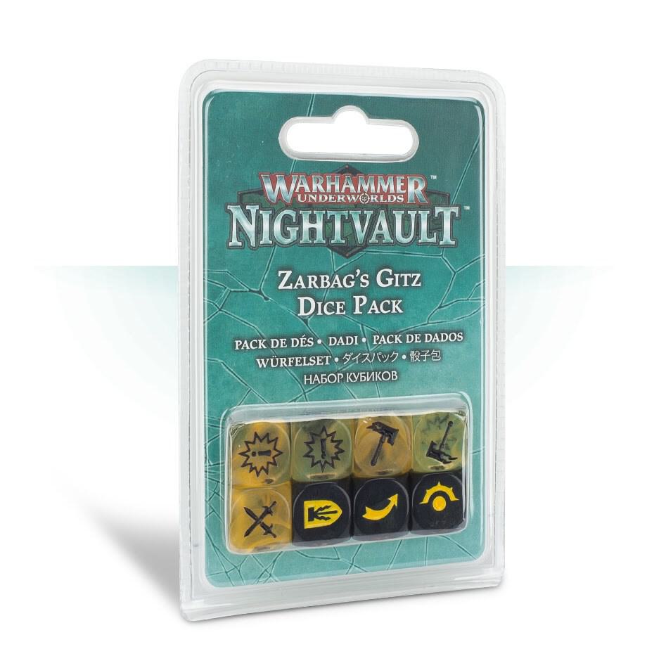 Warhammer: Underworlds - Nightvault: Zarbag's Gitz Dice Pack (8-Pack)