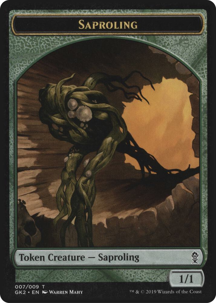 Saproling // Wurm Double-Sided Token