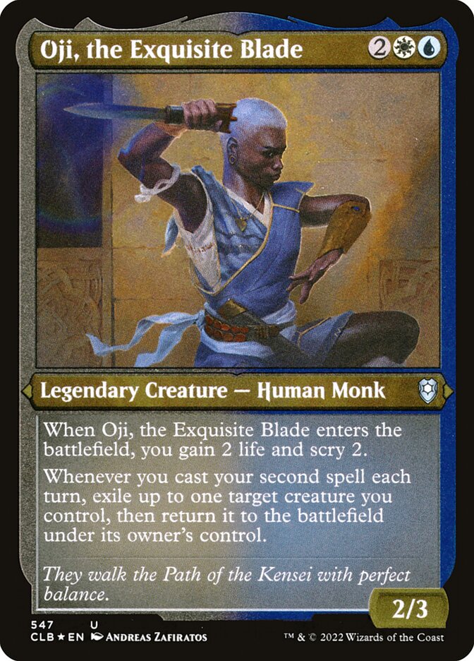 Oji, the Exquisite Blade (Foil Etched)