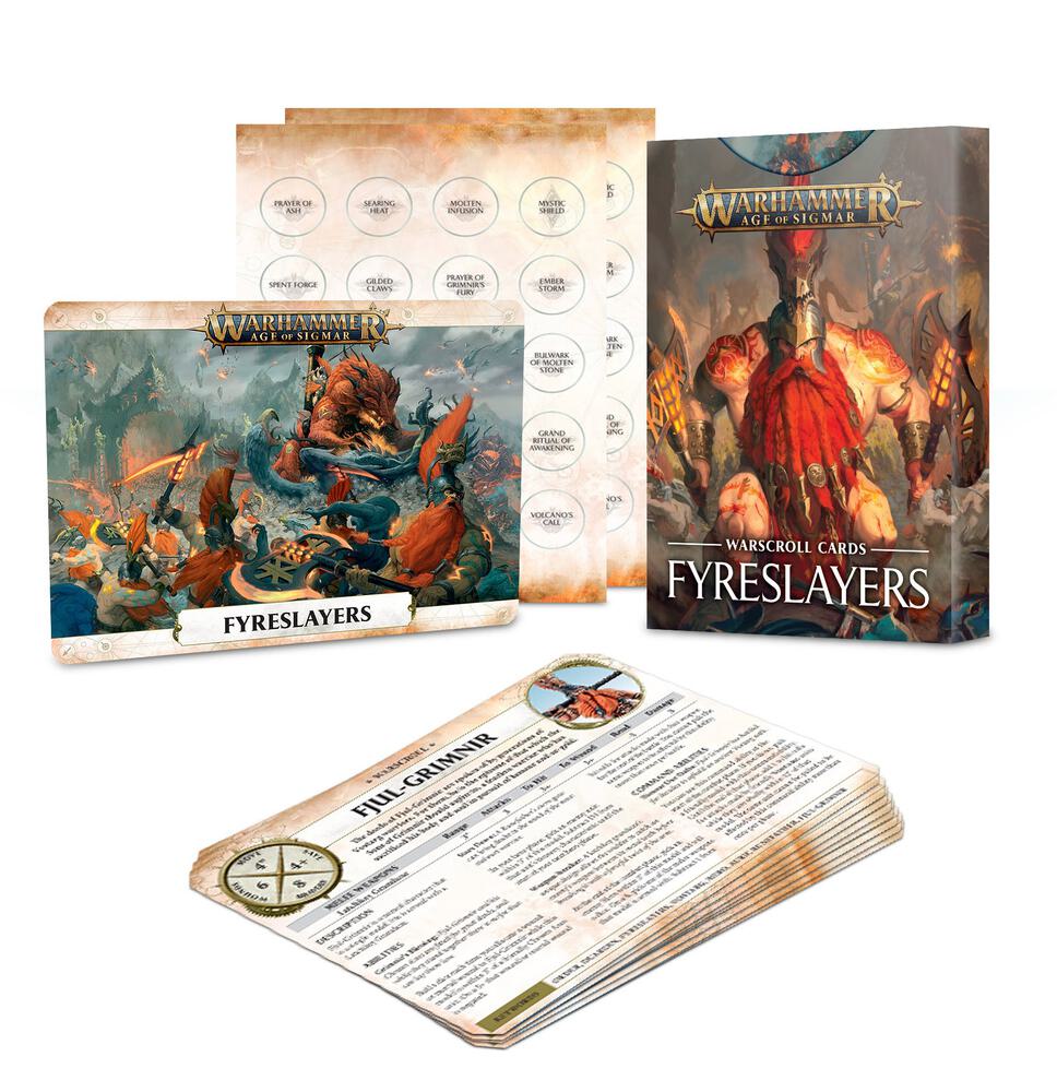 Warhammer: Age of Sigmar - Warscroll Cards: Fyreslayers