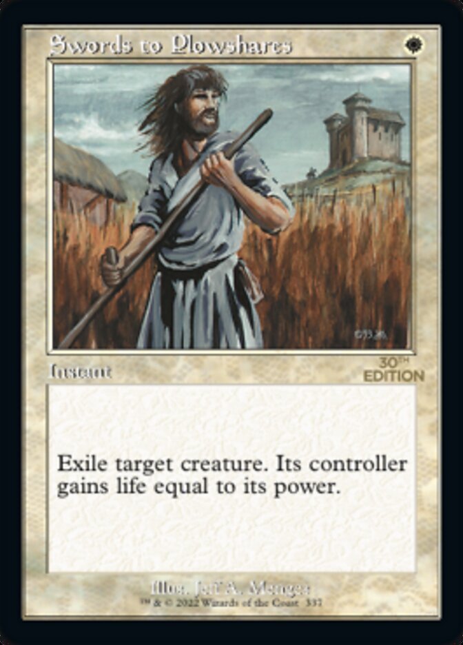 Swords to Plowshares (Retro Frame)