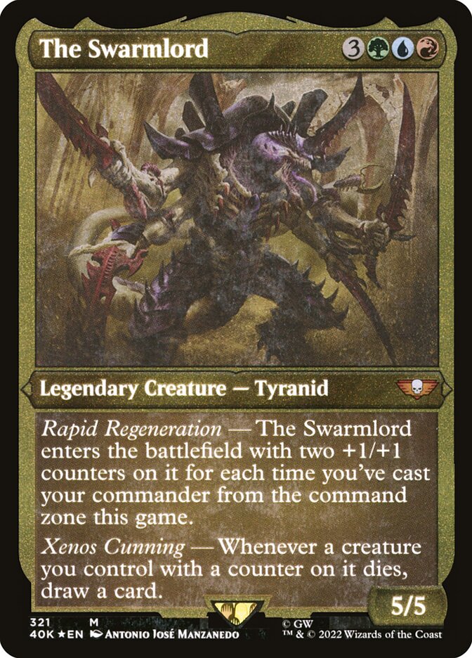 The Swarmlord (Display Commander) (Foil Etched) - Thick Stock