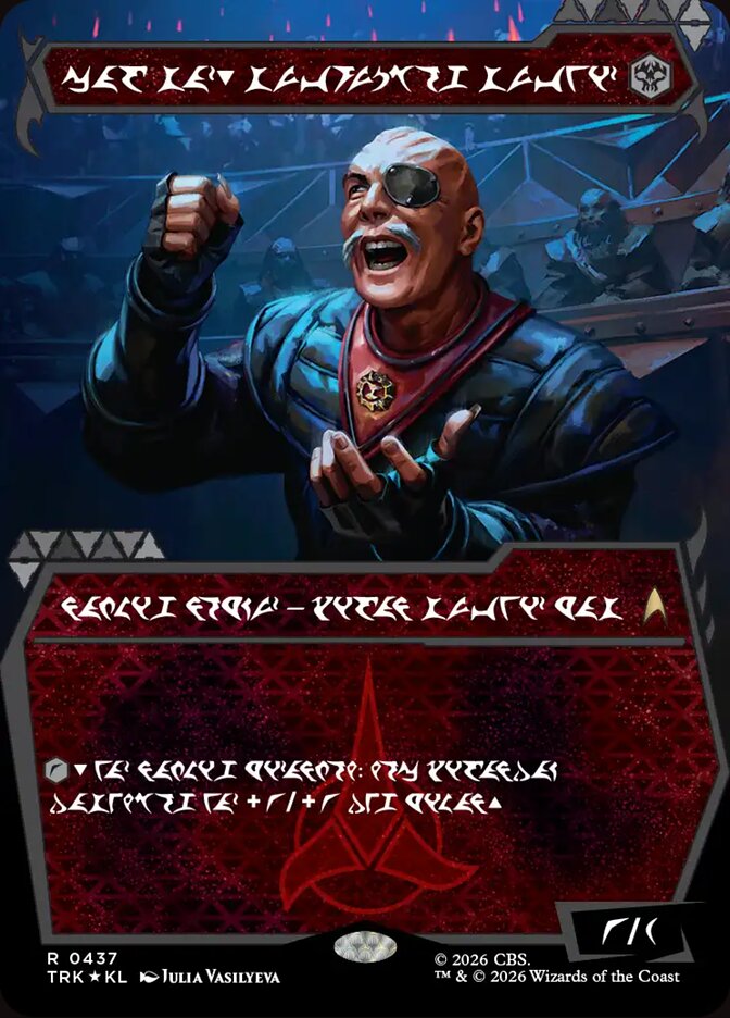 General Chang, Cold Warrior (Showcase) (0437) (Klingon)