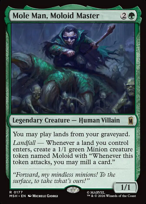 Mole Man, Moloid Master (MSH 177) - Magic: The Gathering