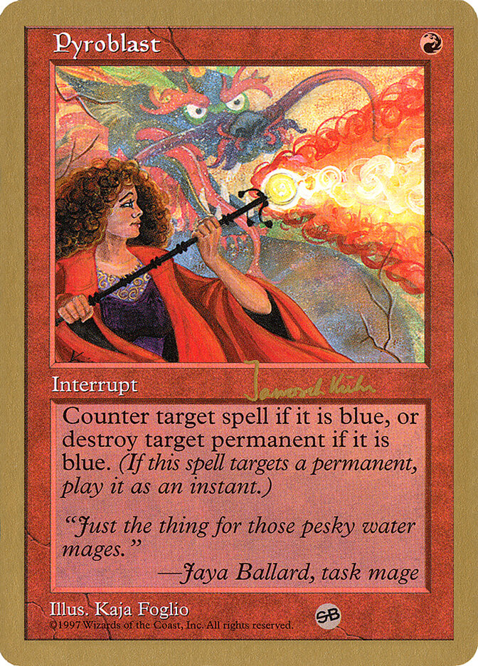Pyroblast - 1997 Janosch Kuhn (5ED) (SB)
