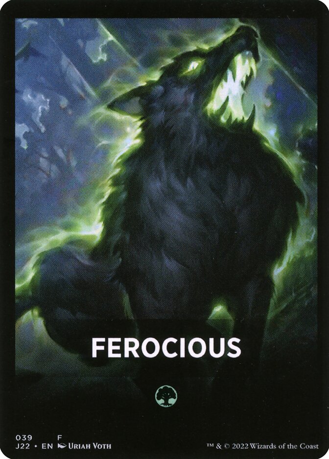 Ferocious Theme Card