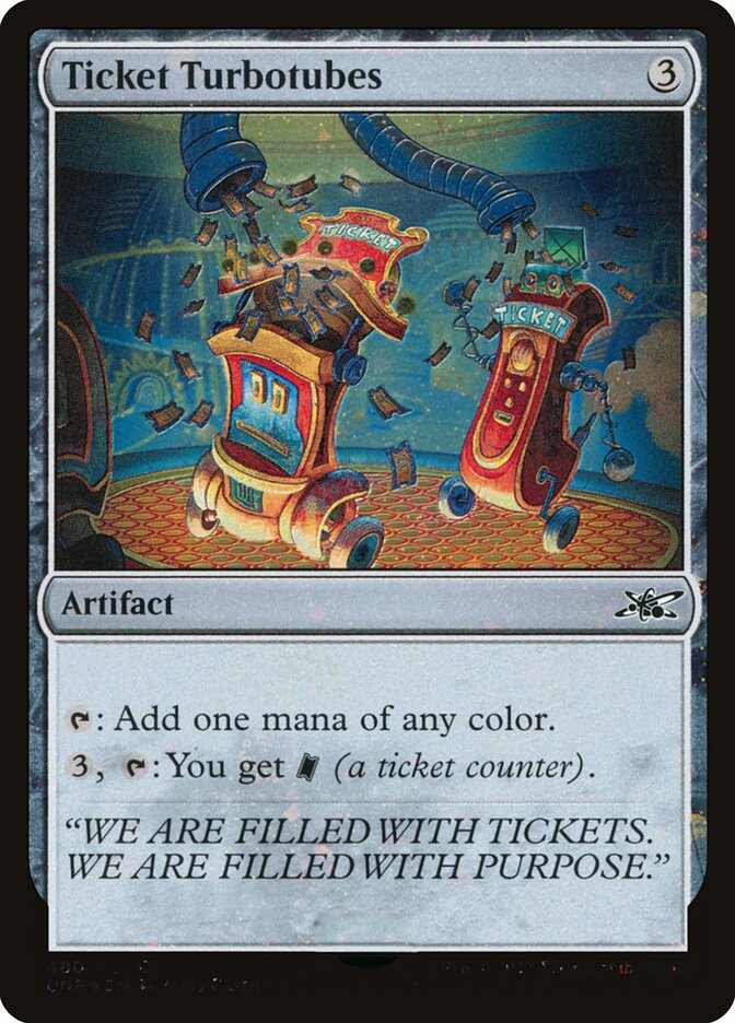 Ticket Turbotubes (Galaxy Foil)