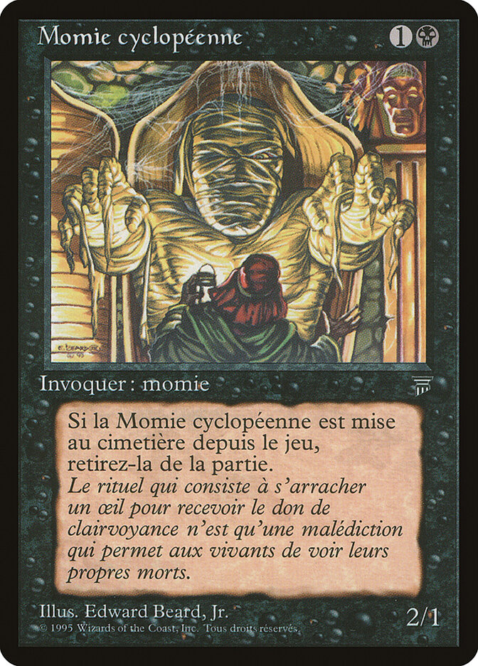 Cyclopean Mummy (French) - "Momie cyclopeenne"