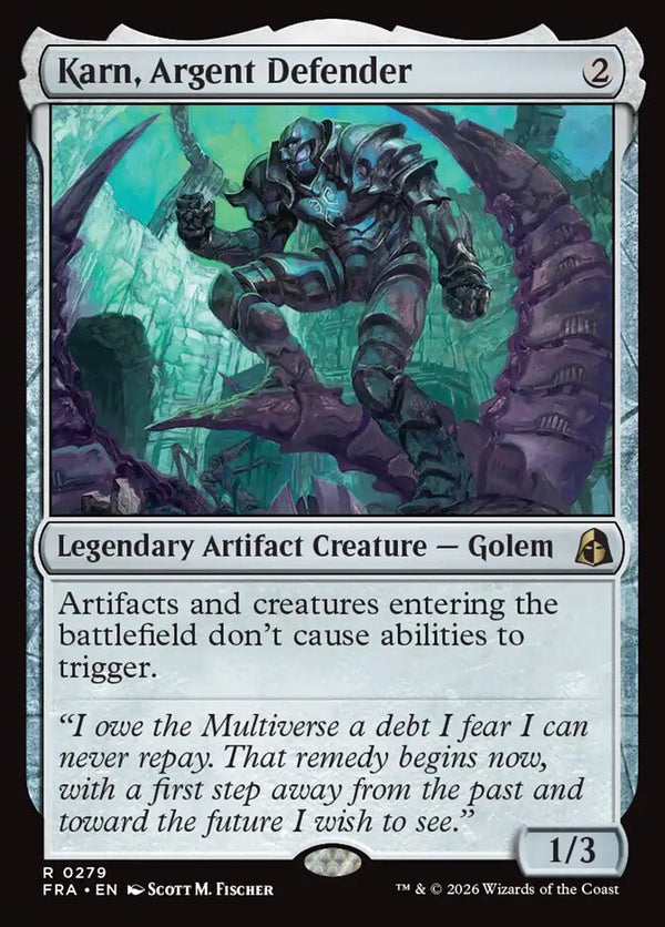 Karn, Argent Defender (FRA 279) - Magic: The Gathering