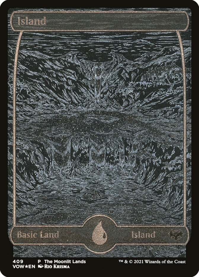 Island (Moonlit Land) (Foil Etched)