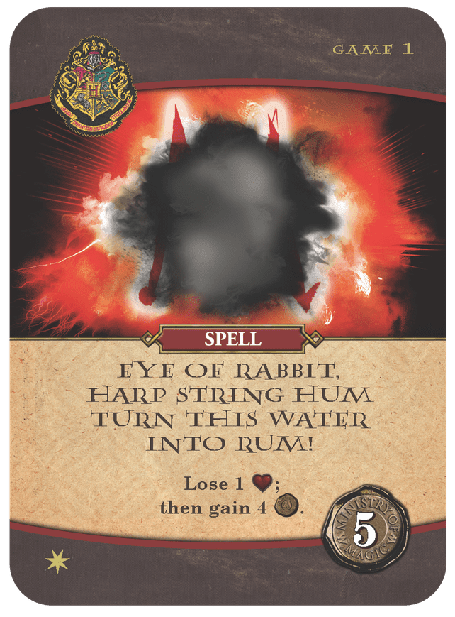Harry Potter: Hogwarts Battle – Spell: Eye of Rabbit, Harp String Hum, Turn This Water Into Rum!
