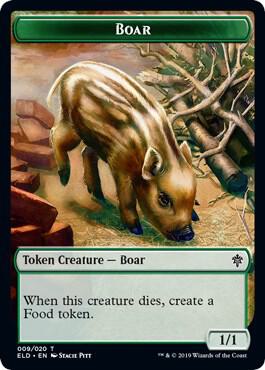 Boar // Food (018) Double-Sided Token
