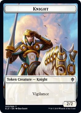 Knight // Food (016) Double-Sided Token