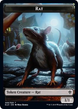 Rat // Food (018) Double-Sided Token