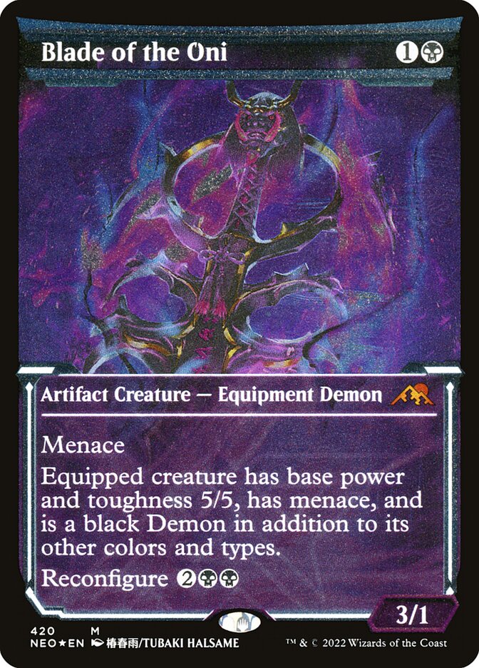 Blade of the Oni (Showcase) (Foil Etched)