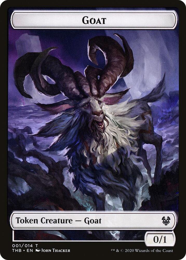Goat // Human Soldier Double-Sided Token