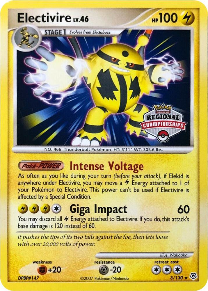 Electivire - 3/130 (Regional Championships)