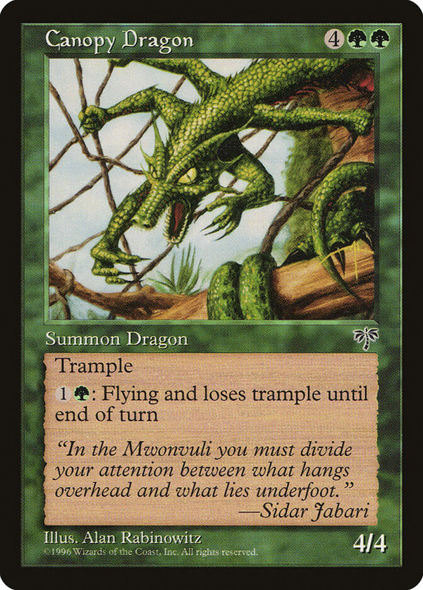 Canopy Dragon - Magic: The Gathering