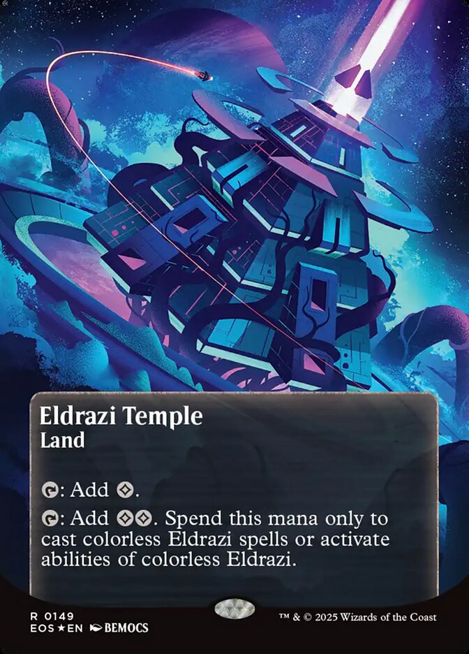 Eldrazi Temple (0149) (Borderless) (Galaxy Foil)