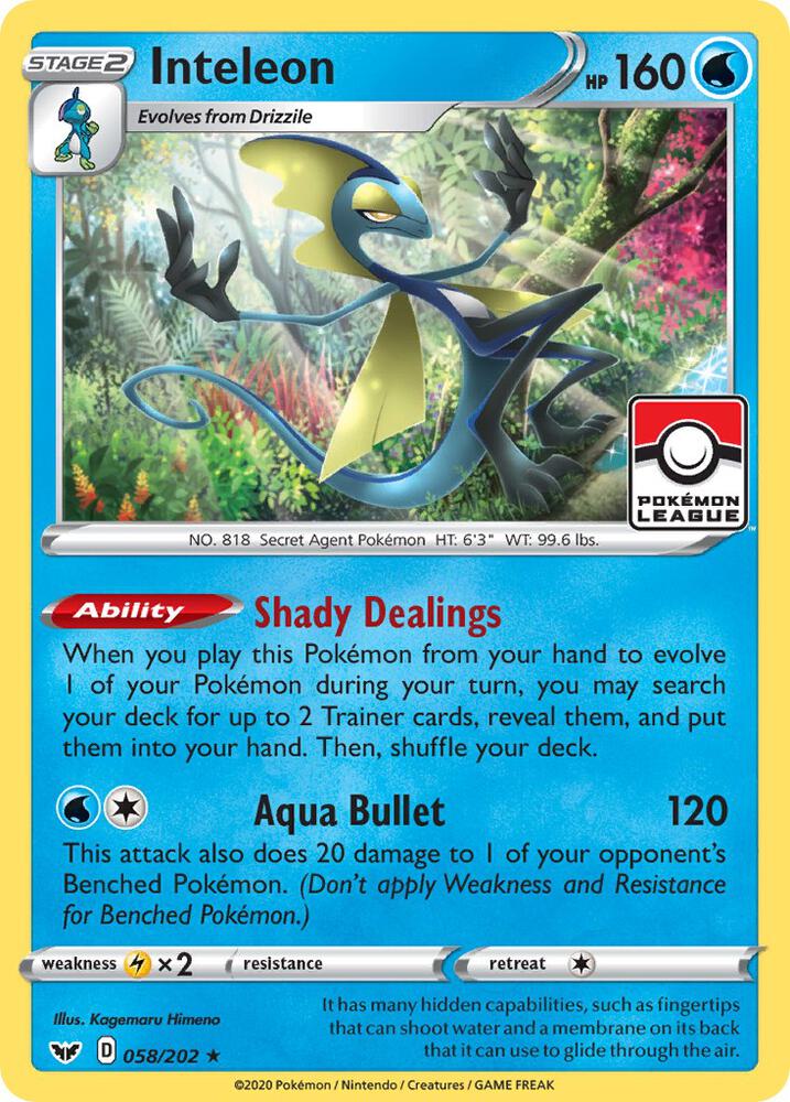 Inteleon - 058/202 (Pokemon League)