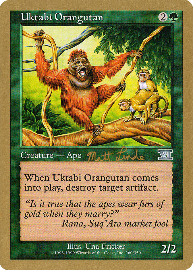 Uktabi Orangutan - 1999 Matt Linde (6ED)