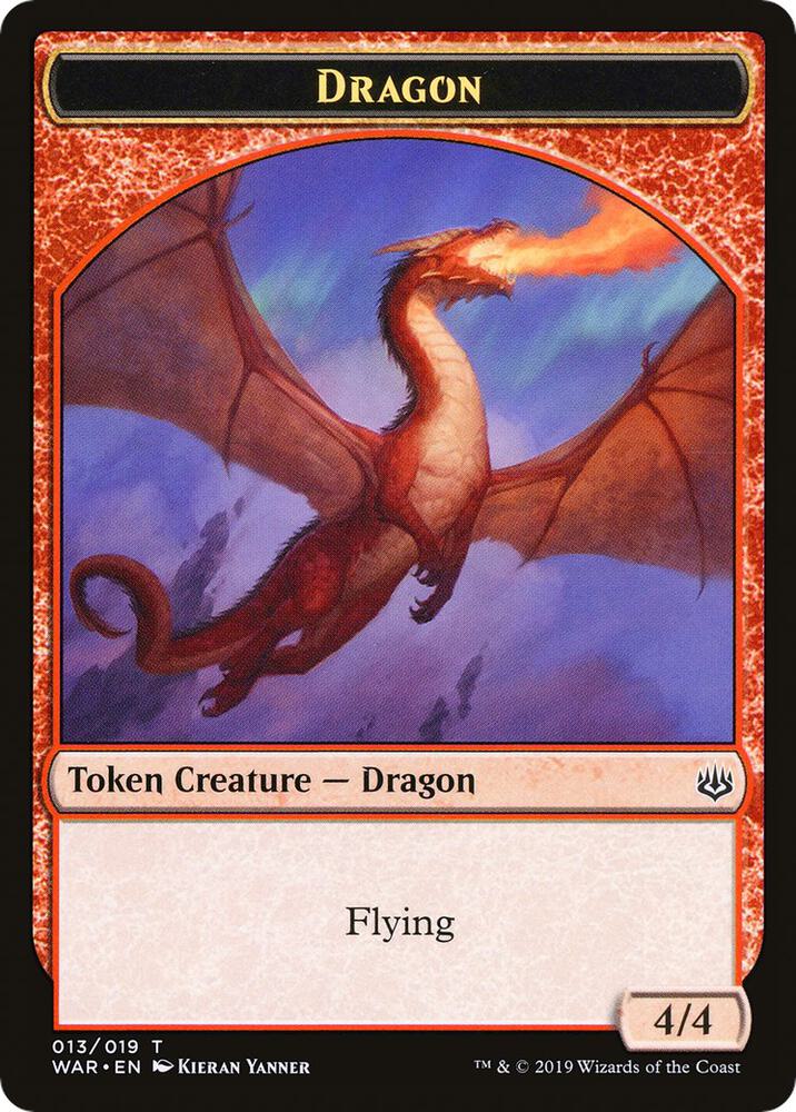 Dragon // Spirit Double-Sided Token (Challenger 2020)