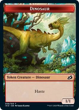 Dinosaur // Human Soldier (005) Double-Sided Token