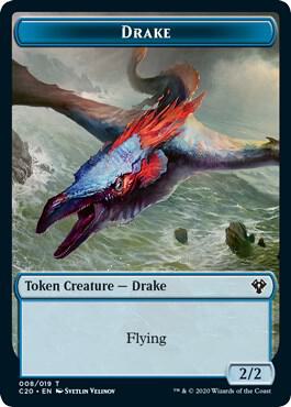 Drake // Goblin Warrior Double-Sided Token