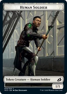Human Soldier (004) // Zombie Double-Sided Token