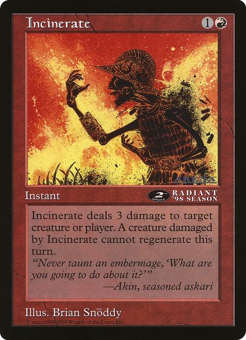 Incinerate (2nd Place) (Arena League)