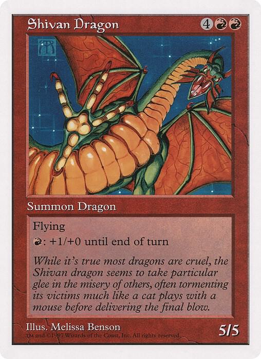 Shivan Dragon (The Duelist Magazine)
