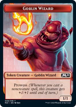 Goblin Wizard // Knight Double-Sided Token