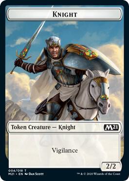 Knight // Zombie Double-Sided Token