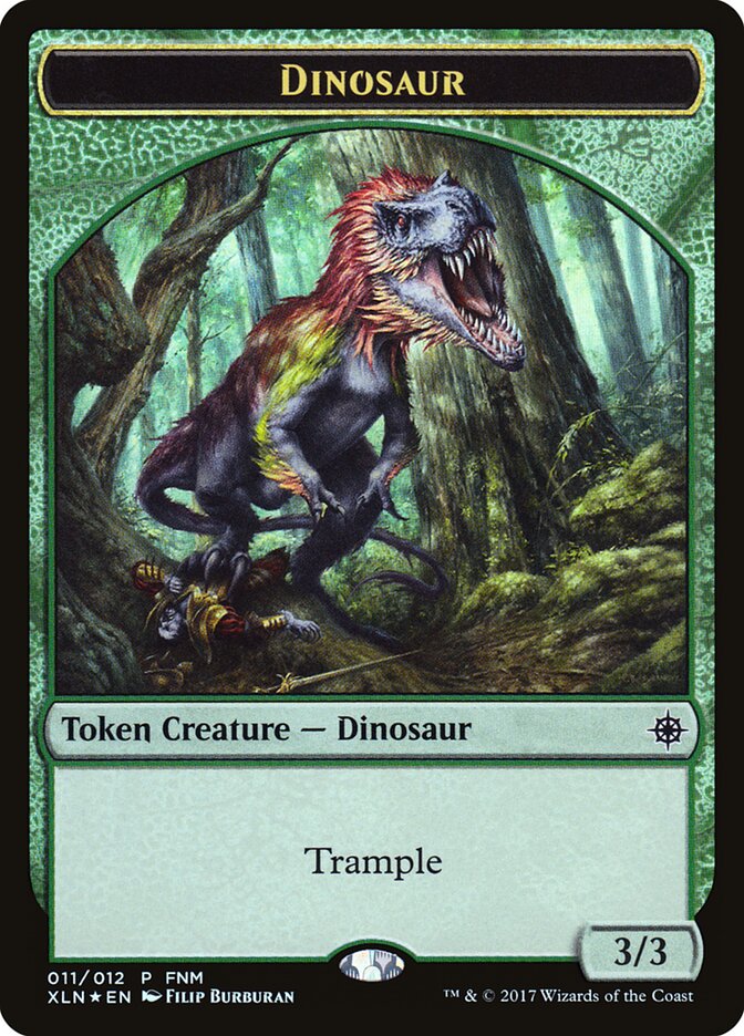 Dinosaur // Treasure Double-Sided Token