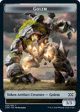 Golem // Thopter (008) Double-Sided Token