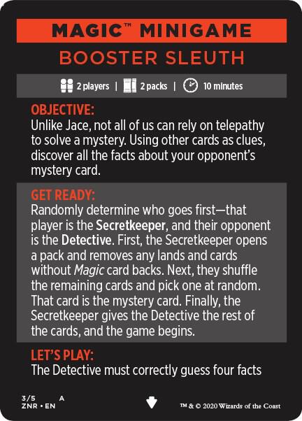 Magic Minigame: Booster Sleuth