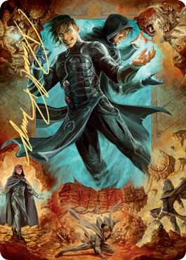 Jace, Mirror Mage Art Card (2/81) (Gold-Stamped Signature)