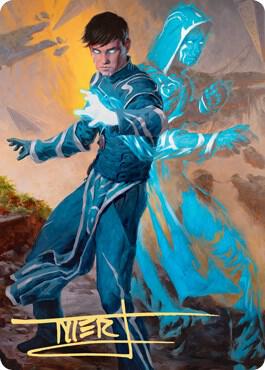 Jace, Mirror Mage Art Card (1/81) (Gold-Stamped Signature)