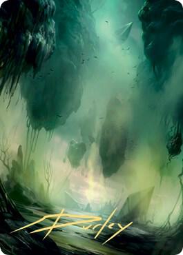 Swamp Art Card (13/81) (Gold-Stamped Signature)