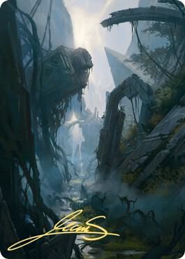 Swamp Art Card (14/81) (Gold-Stamped Signature)
