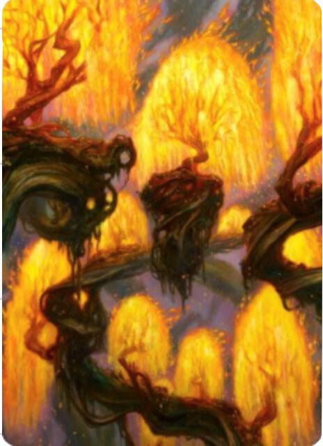 Grove of the Burnwillows Art Card