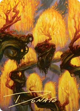 Grove of the Burnwillows Art Card (Gold-Stamped Signature)