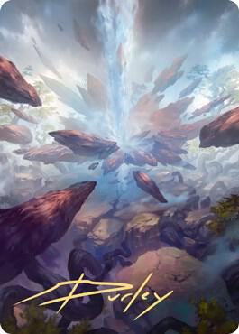 Prismatic Vista Art Card (Gold-Stamped Signature)