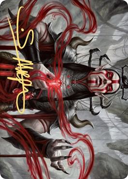 Malakir Blood-Priest Art Card (Gold-Stamped Signature)