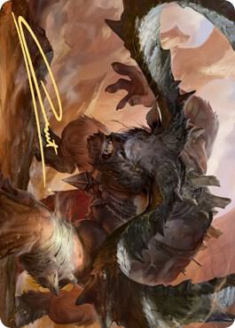 Moraug, Fury of Akoum Art Card (Gold-Stamped Signature)