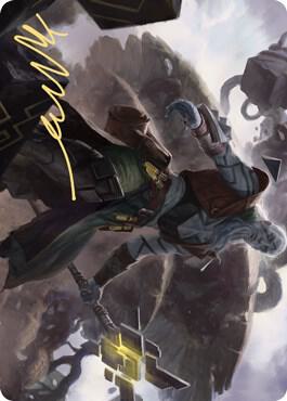 Orah, Skyclave Hierophant Art Card (Gold-Stamped Signature)
