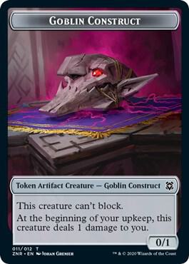 Goblin Construct // Kor Warrior Double-Sided Token